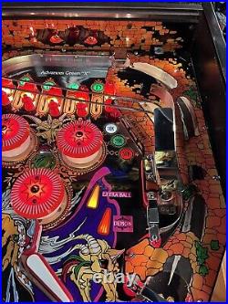 1985 Sorcerer Pinball Machine Leds Plays Great