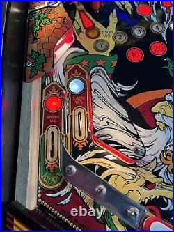 1985 Sorcerer Pinball Machine Leds Plays Great