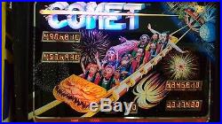 1985 Vintage Williams COMET Pinball Machine Home Use Only Condition