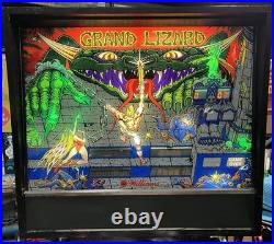 1986 Grand Lizard Pinball Machine Professional Techs Full Leds Plays Great