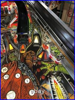 1986 Grand Lizard Pinball Machine Professional Techs Full Leds Plays Great