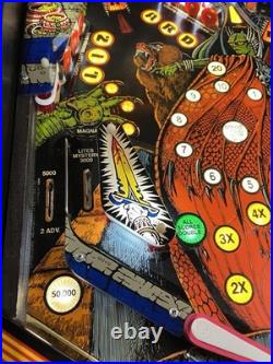 1986 Grand Lizard Pinball Machine Professional Techs Full Leds Plays Great