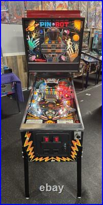 1986 Pinbot Pinball Machine Professional Techs Full Leds Play Great Refurbished