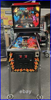 1986 Pinbot Pinball Machine Professional Techs Full Leds Play Great Refurbished