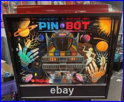 1986 Pinbot Pinball Machine Professional Techs Full Leds Play Great Refurbished