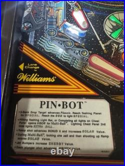 1986 Pinbot Pinball Machine Professional Techs Full Leds Play Great Refurbished