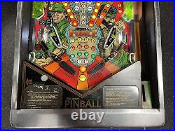 1986 Special Force Pinball Machine Leds Professional Techs Data Military