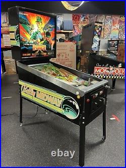 1986 Special Force Pinball Machine Leds Professional Techs Data Military