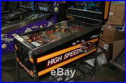 1986 William High Speed Pinball Arcade Machine WORKING