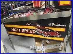 1986 Williams High Speed Pinball Machine Classic Leds Plays Great