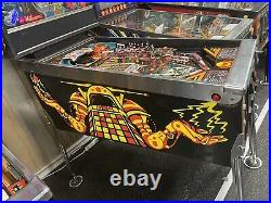 1986 Williams Pinbot Pinball Machine Leds Works Great Nice Example