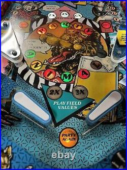 1987 Bally Party Animal Pinball Machine Leds Professional Techs