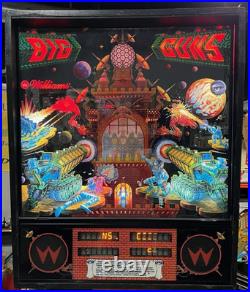 1987 Big Guns Pinball Machine Professional Techs Leds Works Great