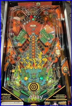 1987 Big Guns Pinball Machine Professional Techs Leds Works Great