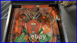 1987 Big Guns Pinball Machine Professional Techs Leds Works Great