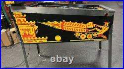 1987 Big Guns Pinball Machine Professional Techs Leds Works Great