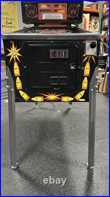 1987 Big Guns Pinball Machine Professional Techs Leds Works Great