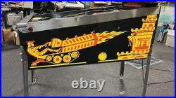 1987 Big Guns Pinball Machine Professional Techs Leds Works Great