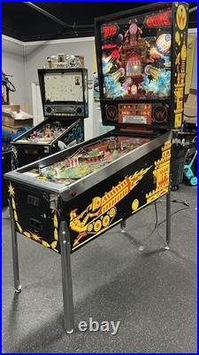 1987 Big Guns Pinball Machine Professional Techs Leds Works Great