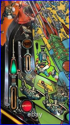 1987 Big Guns Pinball Machine Professional Techs Leds Works Great