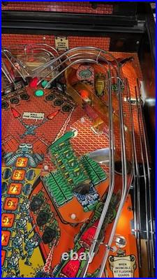 1987 Big Guns Pinball Machine Professional Techs Leds Works Great