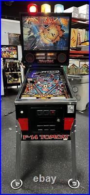 1987 F-14 Tomcat Pinball Machine Professional Techs Full Leds Plays Great 1987 F-14 Tomcat Pinball Machine Professional Techs Full Leds Plays Great