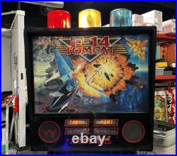 1987 F-14 Tomcat Pinball Machine Professional Techs Full Leds Plays Great 1987 F-14 Tomcat Pinball Machine Professional Techs Full Leds Plays Great