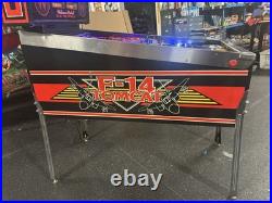 1987 F-14 Tomcat Pinball Machine Professional Techs Full Leds Plays Great