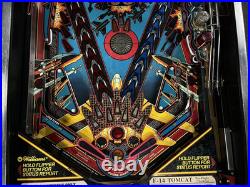 1987 F-14 Tomcat Pinball Machine Professional Techs Full Leds Plays Great