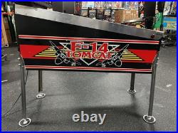 1987 F-14 Tomcat Pinball Machine Professional Techs Full Leds Plays Great 1987 F-14 Tomcat Pinball Machine Professional Techs Full Leds Plays Great