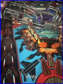 1987 F-14 Tomcat Pinball Machine Professional Techs Full Leds Plays Great