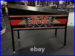 1987 F-14 Tomcat Pinball Machine Professional Techs Full Leds Plays Great