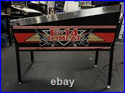 1987 F-14 Tomcat Pinball Machine Professional Techs Full Leds Plays Great