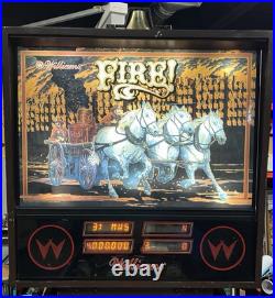 1987 Fire Fire! Pinball Machine Fully Refurbished Plays Great Leds Niceexample