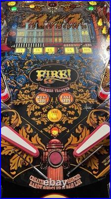 1987 Fire Fire! Pinball Machine Fully Refurbished Plays Great Leds Niceexample