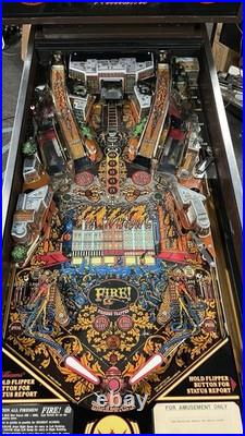 1987 Fire Fire! Pinball Machine Fully Refurbished Plays Great Leds Niceexample