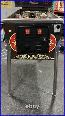 1987 Fire Fire! Pinball Machine Fully Refurbished Plays Great Leds Niceexample