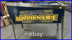 1987 Millionaire Pinball Machine Professional Techs Leds Works Great
