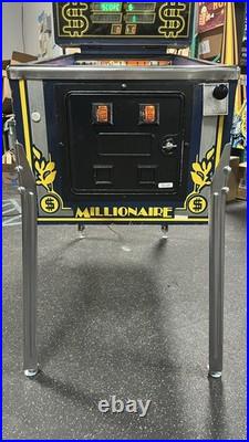 1987 Millionaire Pinball Machine Professional Techs Leds Works Great