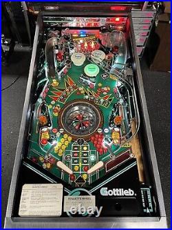 1987 Monte Carlo Pinball Machine Leds Professional Techs Gambling Roulette