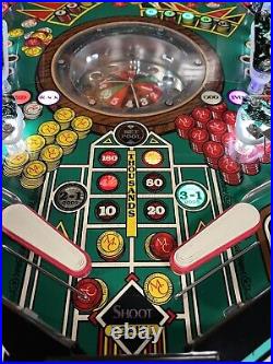 1987 Monte Carlo Pinball Machine Leds Professional Techs Gambling Roulette