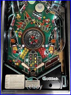 1987 Monte Carlo Pinball Machine Leds Professional Techs Gambling Roulette