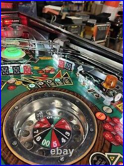 1987 Monte Carlo Pinball Machine Leds Professional Techs Gambling Roulette