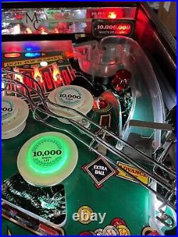 1987 Monte Carlo Pinball Machine Leds Professional Techs Gambling Roulette