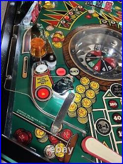 1987 Monte Carlo Pinball Machine Leds Professional Techs Gambling Roulette