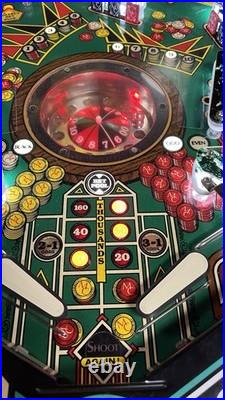 1987 Monte Carlo Pinball Machine Professional Techs Gambling Roulette