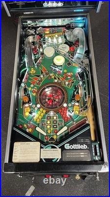 1987 Monte Carlo Pinball Machine Professional Techs Gambling Roulette
