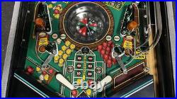1987 Monte Carlo Pinball Machine Professional Techs Gambling Roulette