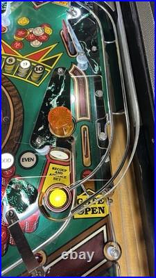 1987 Monte Carlo Pinball Machine Professional Techs Gambling Roulette