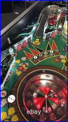 1987 Monte Carlo Pinball Machine Professional Techs Gambling Roulette